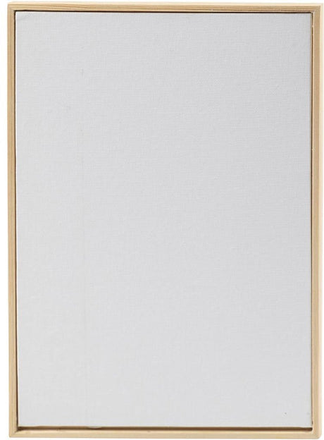 Panneau de toile Creativ company avec cadre, A4, format 29,7x21 cm, 280 gr, blanc, 10 pièces 1 boîte