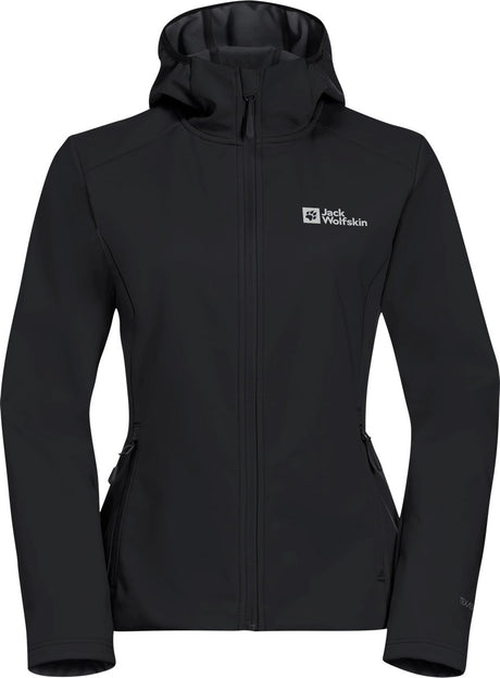 Jack wolfskin bornberg hoody w veste d'extérieur pour femme-noir