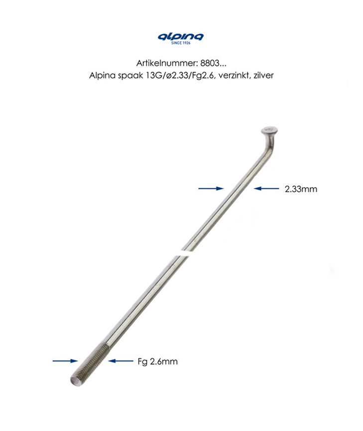Spaken Alpina 13-290 sans mamelon