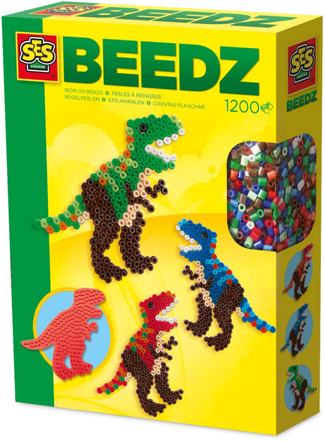 Ses perles thermocollantes t-rex
