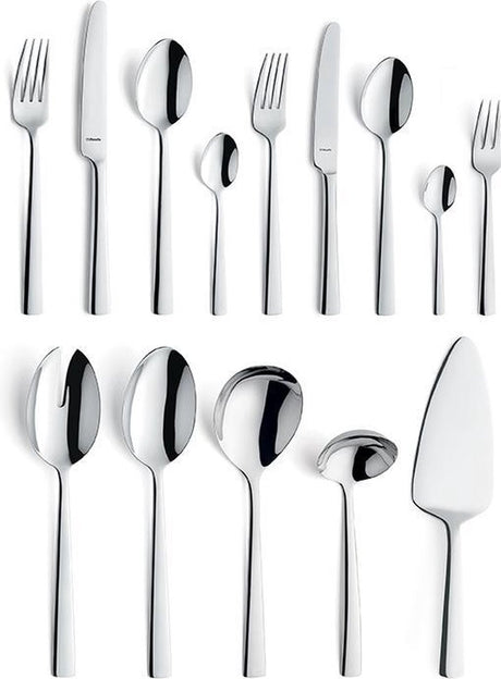 Amefa moderno - bestekset - 60-delig - 6 personen - zilverkleurig