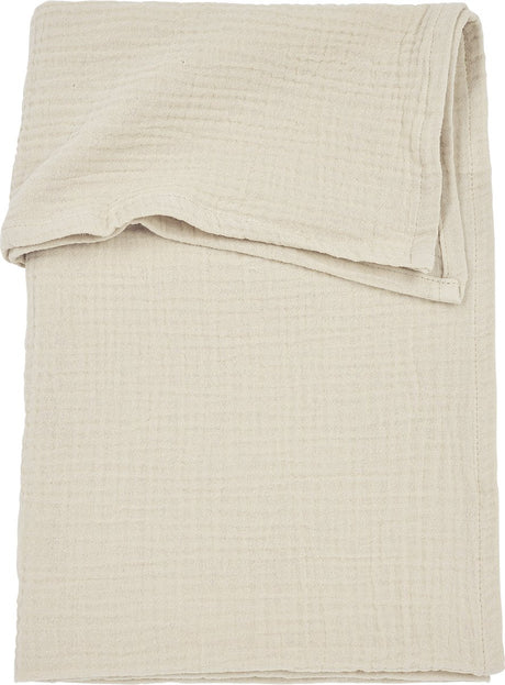 Drap de berceau Meyco baby uni - hydrophile prélavé - sable doux - 100x150cm - 0,3 tog