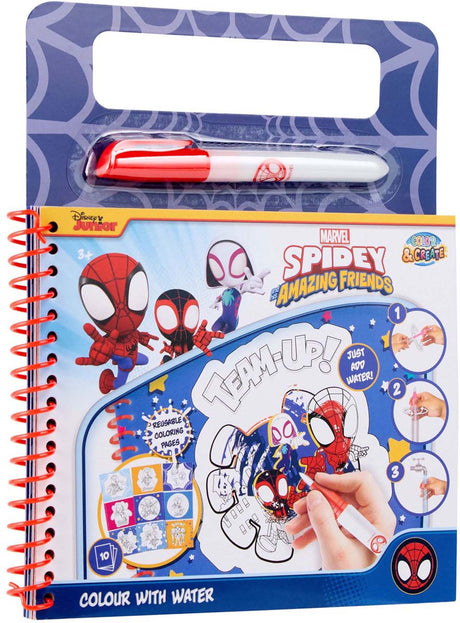 Livre de coloriage à l'eau Spider-Man Canenco