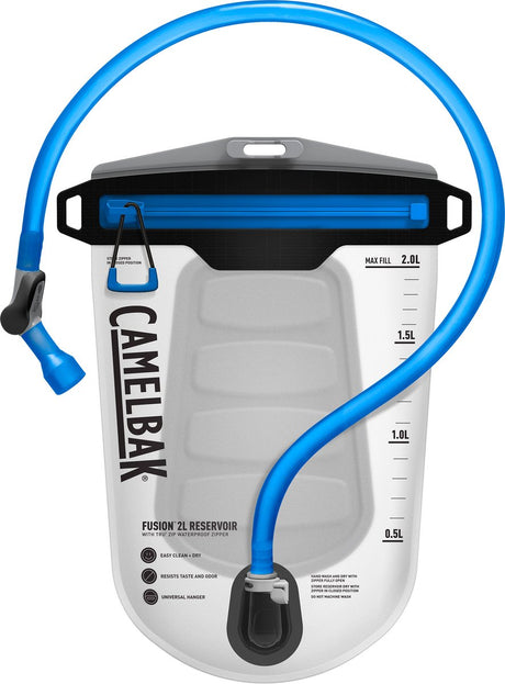Camelbak fusion tank tru zip fermeture éclair étanche - système d'hydratation - 2 l - transparent (clear)