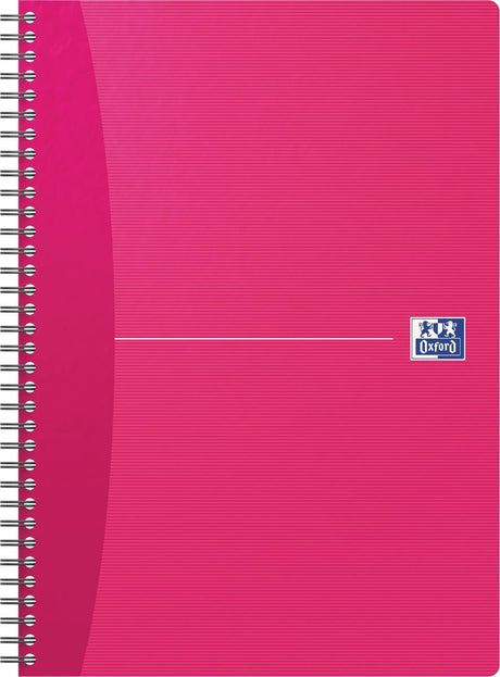 Carnet à spirale Oxford Office Essentials, 180 pages, format A4, quadrillé 5 mm, couleurs assorties 5 pièces