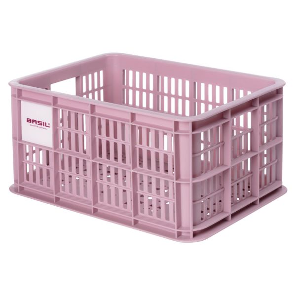 Basil Fietskrat S - Small - 17,5 litres - rose