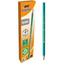 Société créative https : www.ccobby.nl bic-evolution-pencils-l-17-5-cm-hb-thickness-7-mm-filling-2-mm-12-piece-1-box