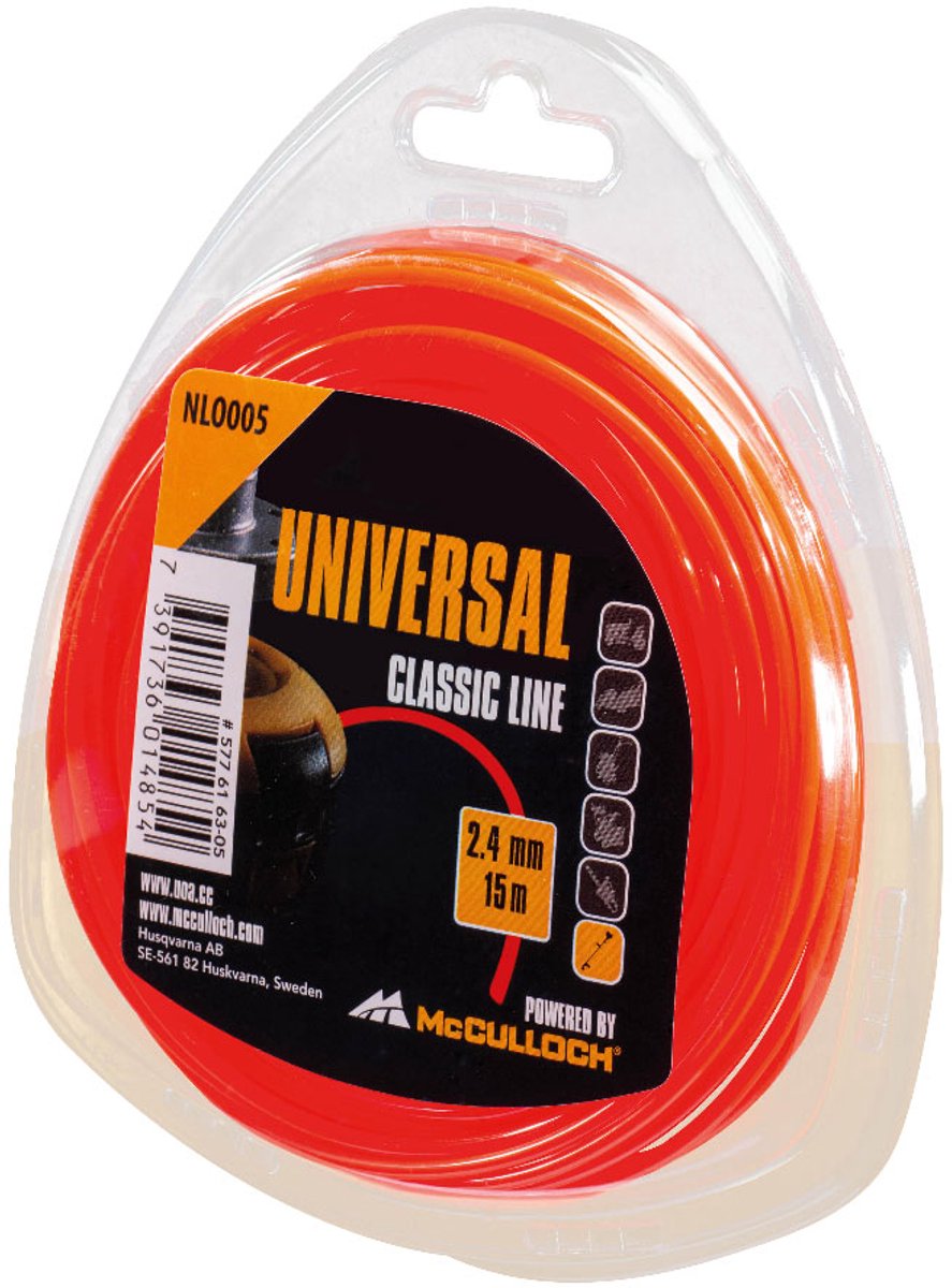Fil nylon Gardena McCulloch NLO 006 3,0 mm x 10 m - rond