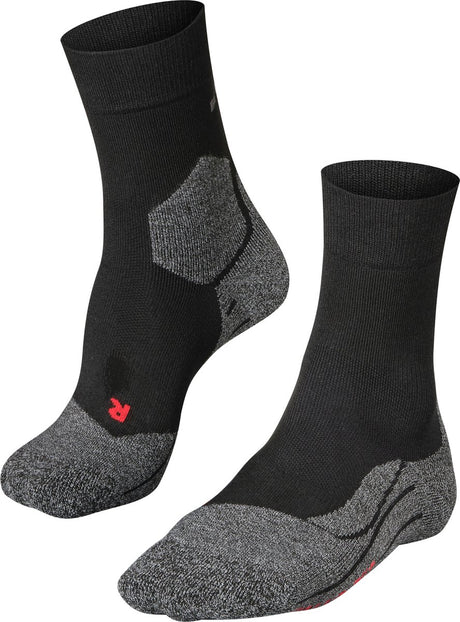 Falke ru3 anti-ampoules lyocell matériau fonctionnel chaussettes de course hommes noir - taille 46-48