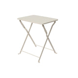 Table d'appoint Decoris acier blanc cassé 40x30x45cm