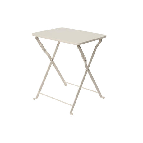 Table d'appoint Decoris acier blanc cassé 40x30x45cm
