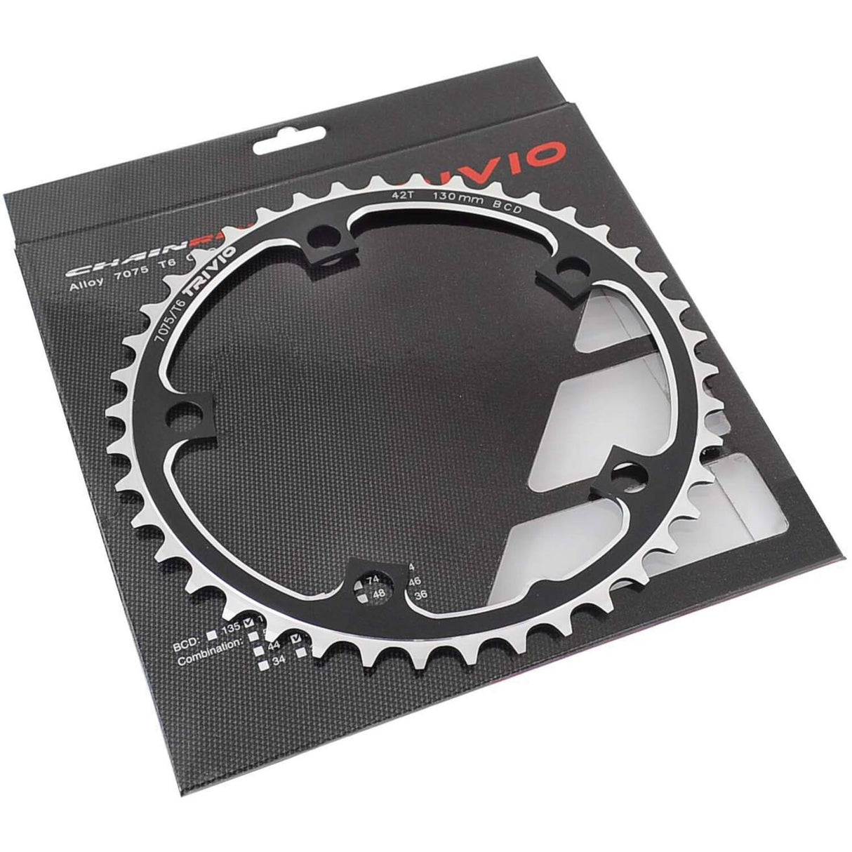 Trivio - plateau de course 42 dents. 9 10 vitesses 130 bcd 5 bras