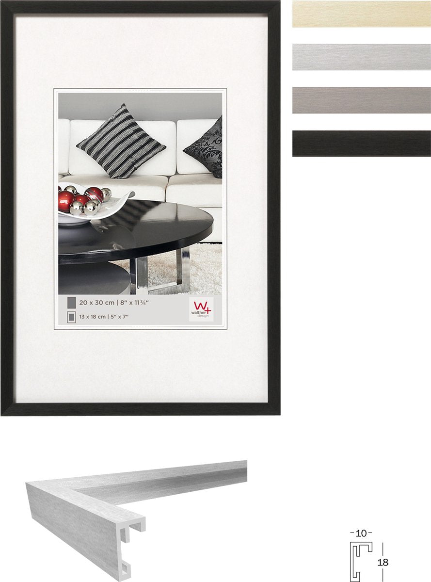 Chaise Walther - cadre photo - format photo 29,7x42 cm (din A3) - noir