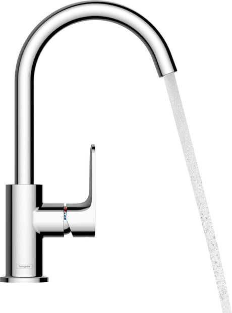 Hansgrohe rebris s - mitigeur de lavabo - commande monocommande - avec garniture de vidage - taille 210 mm - bec pivotant - chrome