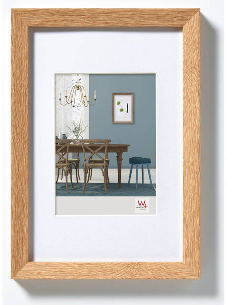 Walther fiorito - cadre en bois mdf - format photo 10x15 cm - chêne clair