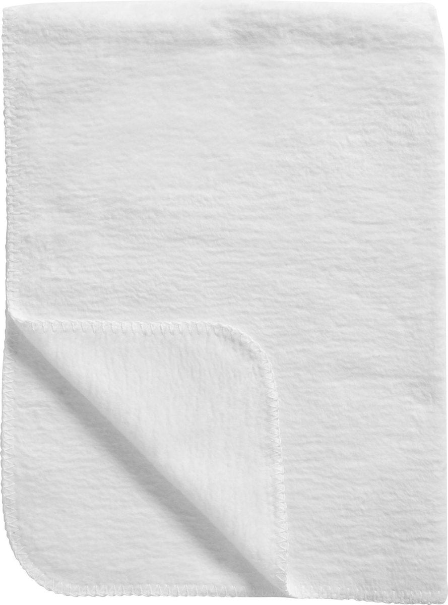 Couverture de berceau Meyco baby uni - tissée - blanc - 100x150cm - 1,0 tog