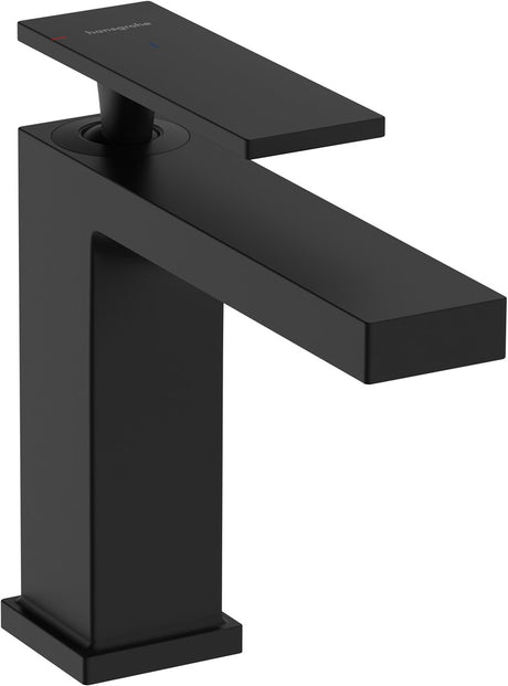 Hansgrohe tecturis e - robinet de lavabo - commande à levier unique - démarrage à froid, économie d'énergie - sans vidage - taille 110 mm - noir mat