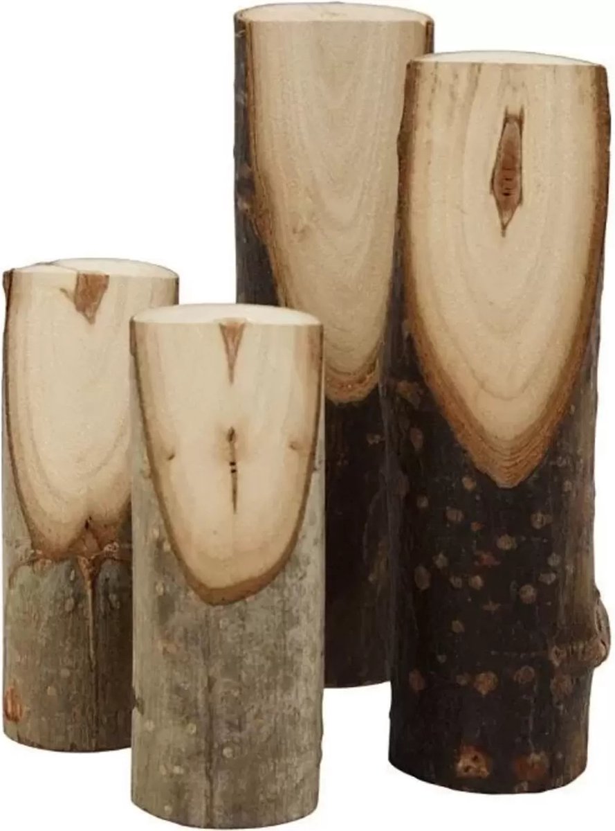 Entreprise créative https: www.ccobby.nl tronc-d'arbre-décoratif-h-8-12-cm-d-2-5-3-5-cm-4-piece-1-box