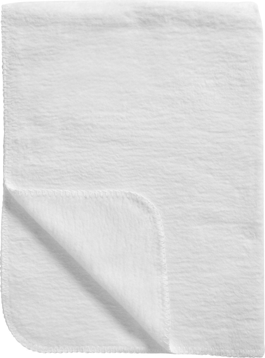Couverture de berceau Meyco baby uni - tissée - blanc - 75x100cm - 1,0 tog