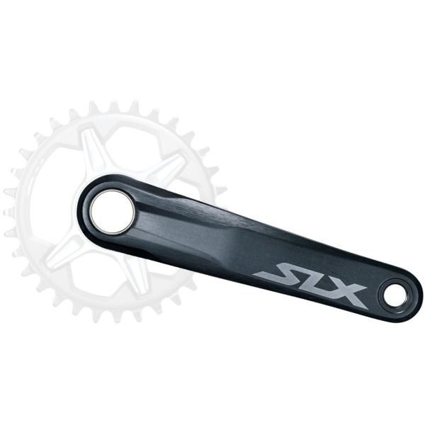 Shimano-crrankset 12 vitesses SLX FC-M7120-1 sans collier de 170 mm-noir