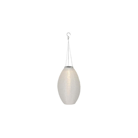 Lanterne solaire Lumineo nylon blanc ø22xh33cm