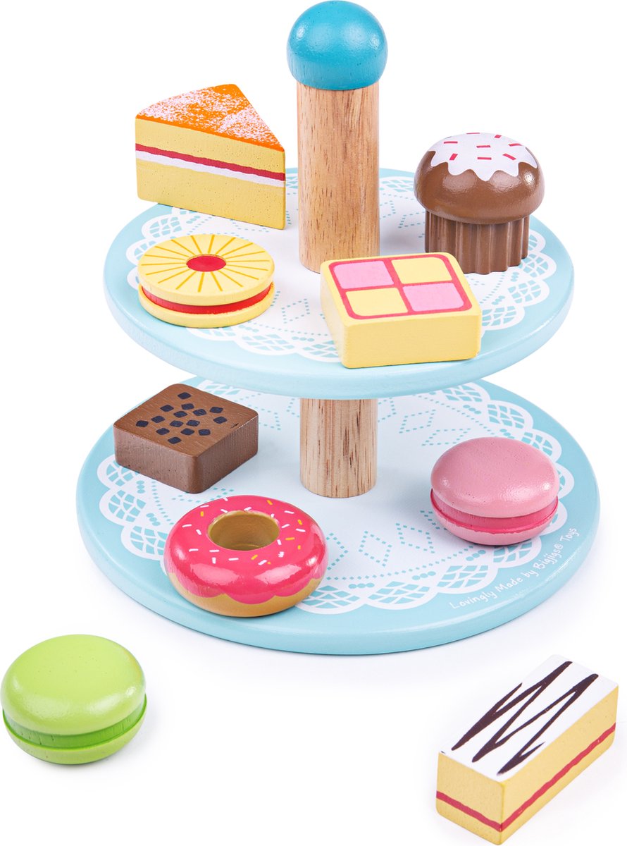 Présentoir à gâteaux Bigjig avec cupcakes