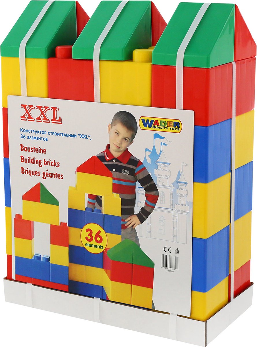 Camylle Building Blocks XXL - Ensemble de 36 pièces pour le développement moteur