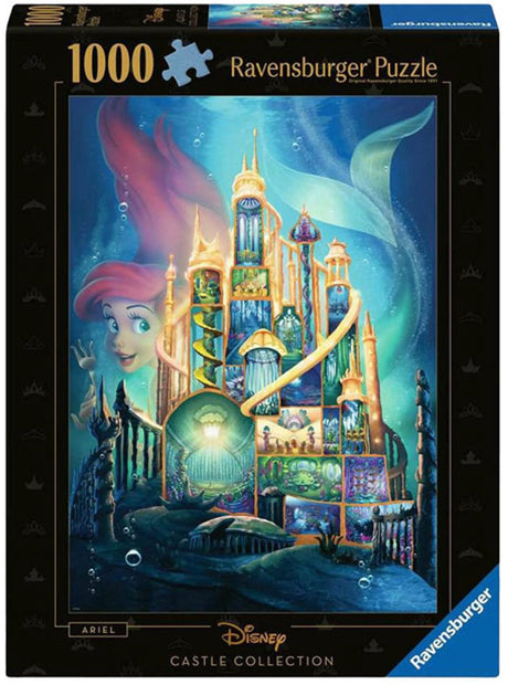 Ravensburger - puzzle ariel - château disney 6 - 1000 pièces