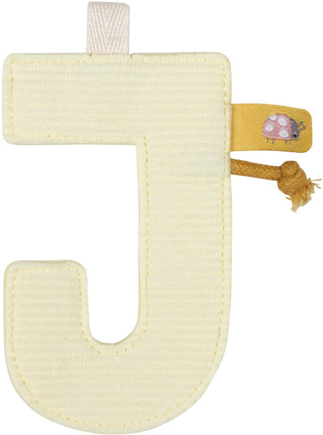 Little dutch slinger element - letter j - geel