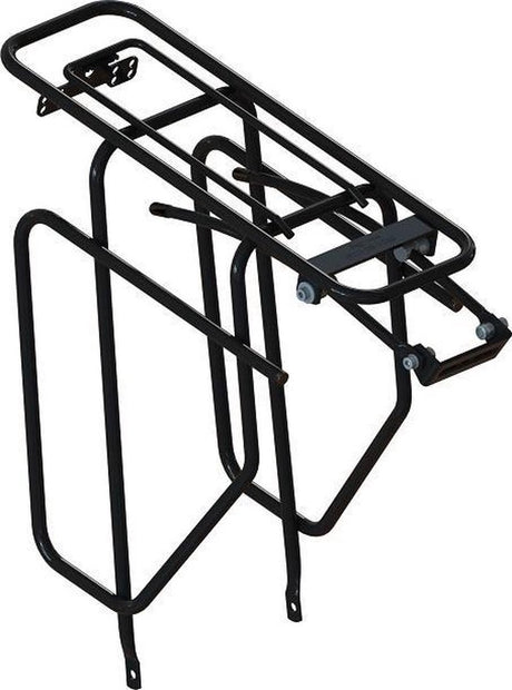 Carrier arrière avec porte-sacs 28 pouces en acier noir