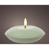 Decoris LED bougie d'extérieur en fer h6,5cm vert