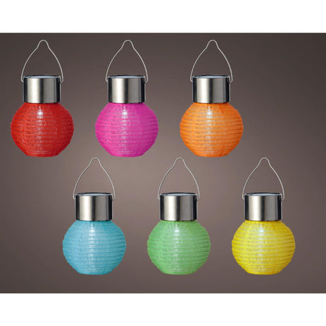 Lanterne solaire Lumineo nylon ø7xh9,5cm