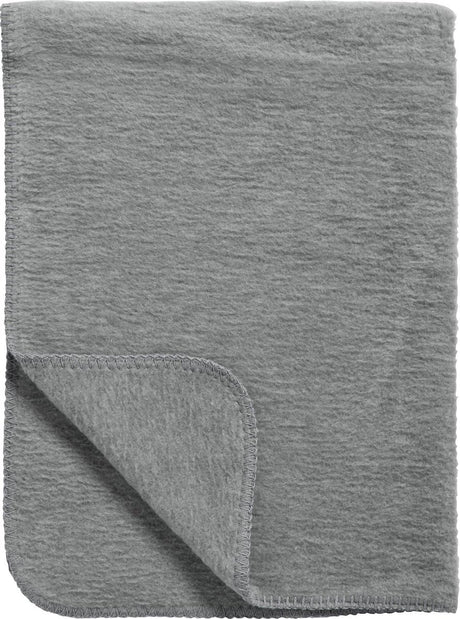 Couverture pour berceau Meyco baby uni - tissée - gris - 75x100cm - 1,0 tog