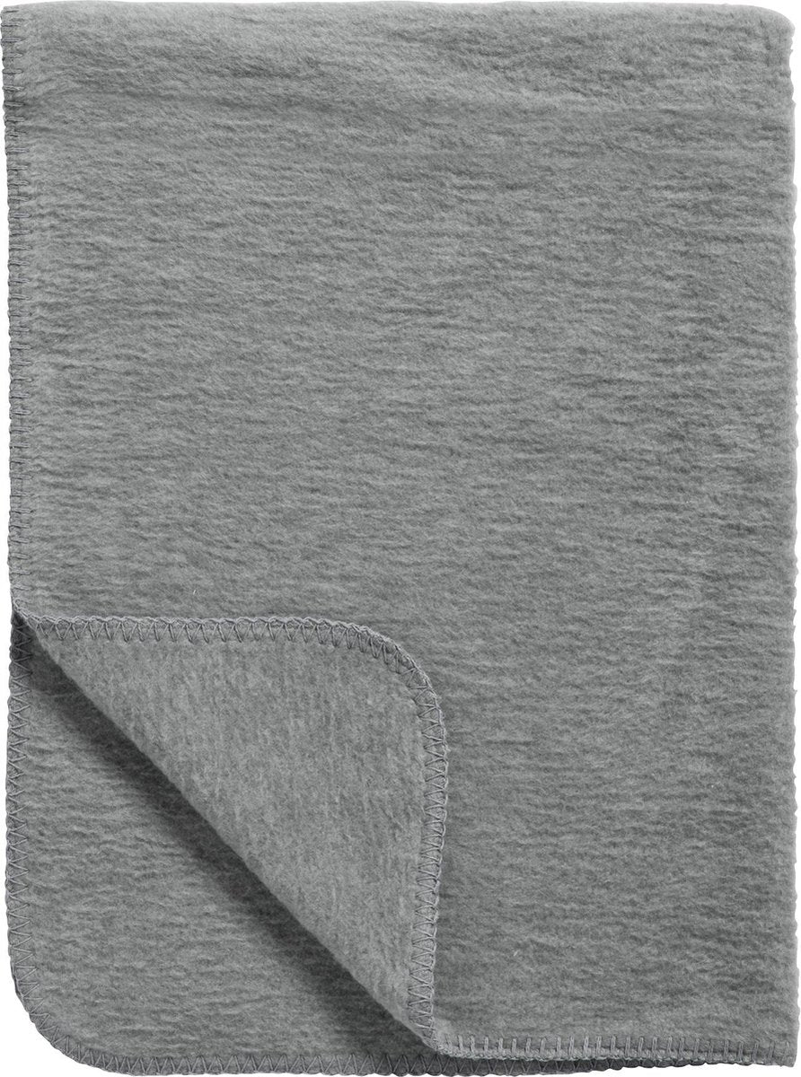 Couverture de berceau Meyco baby uni - tissée - gris - 100x150cm - 1,0 tog