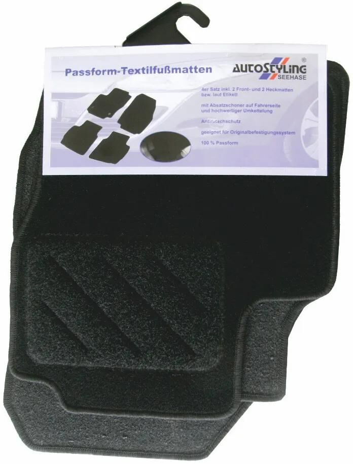 Autostyling Seehase Seehase Tapis de pied pour paillasson textile Lièvre de mer, VW Caddy 2020-