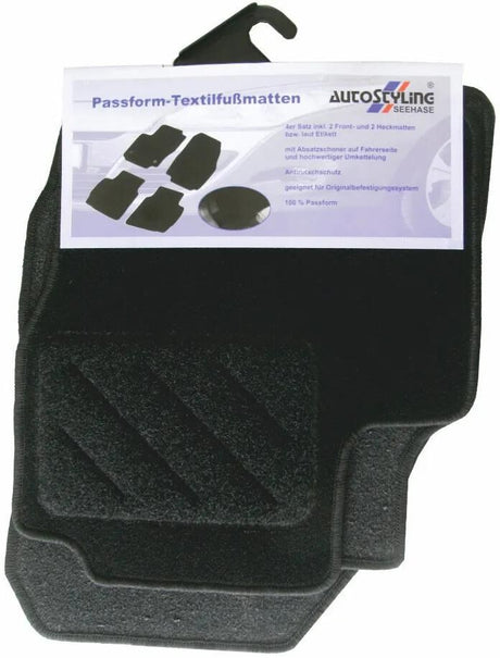Autostyling Seehase Seehase Tapis de pied pour paillasson textile Lièvre de mer, VW Caddy 2020-