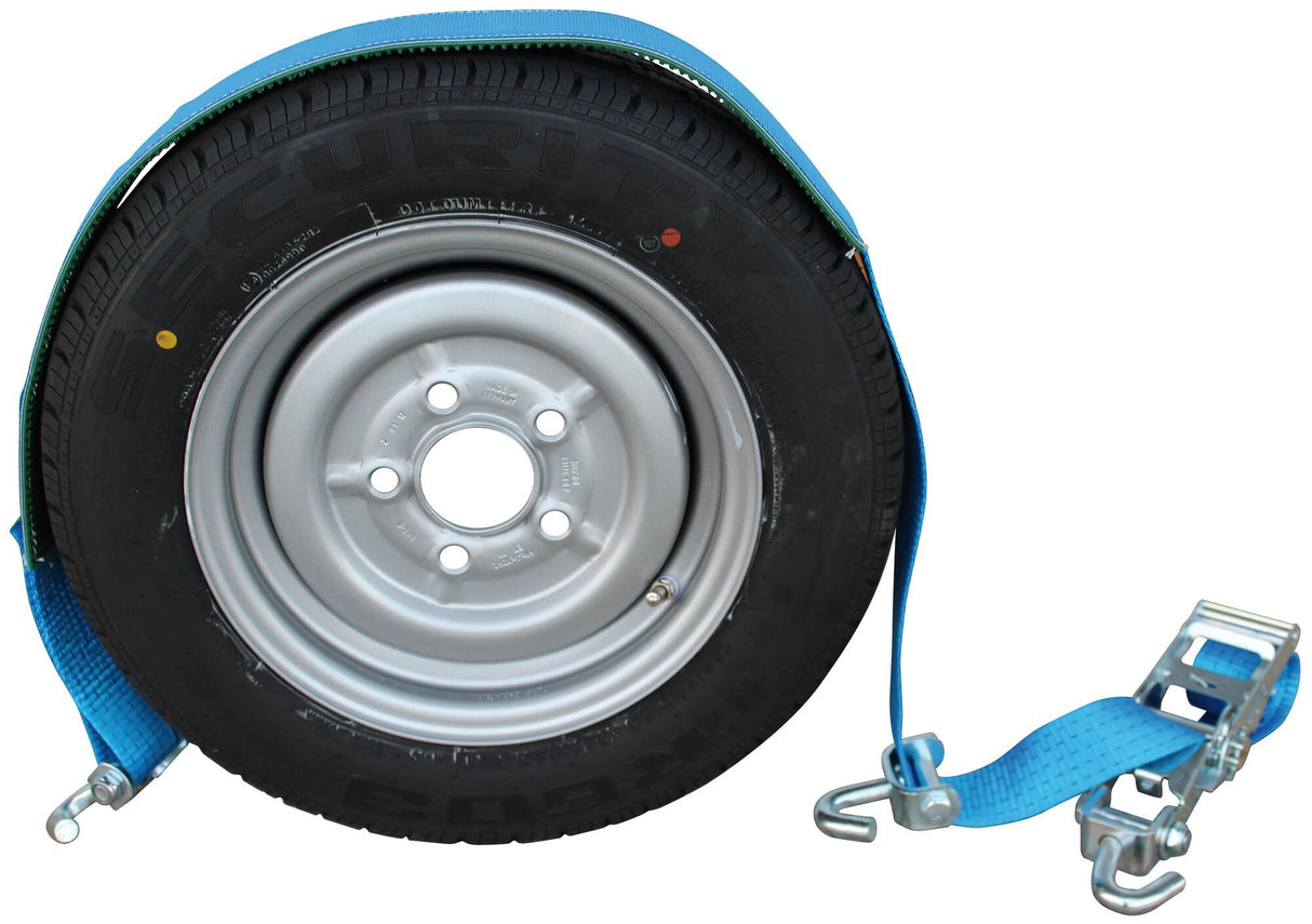 Sangle de tension Bünte pour sangles d'arrimage de roues avec tubes 50 mm en 2 parties