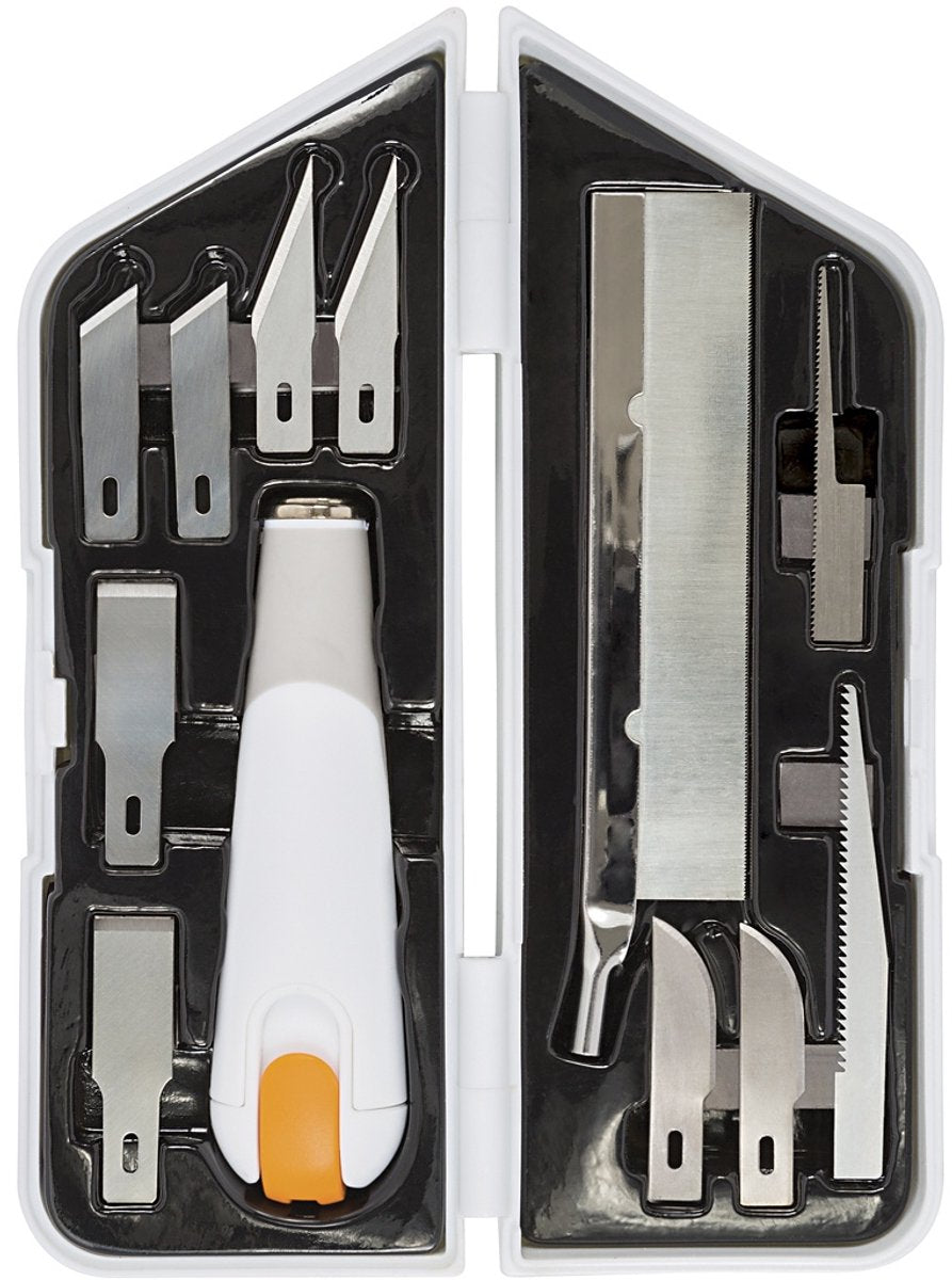 Ensemble couteau, ciseau et scie Fiskars