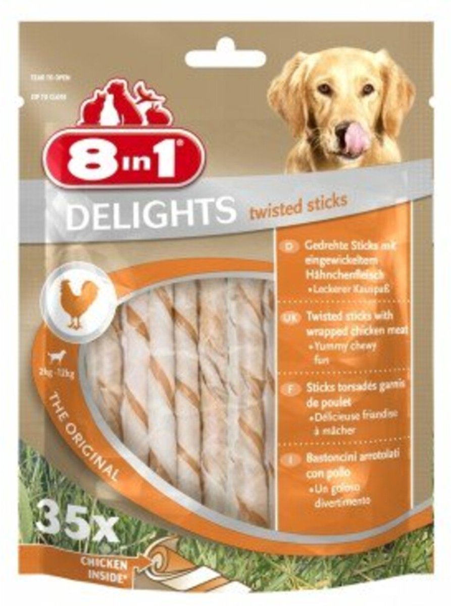 Bâtonnets torsadés de poulet 8in1 délices - 35 pièces