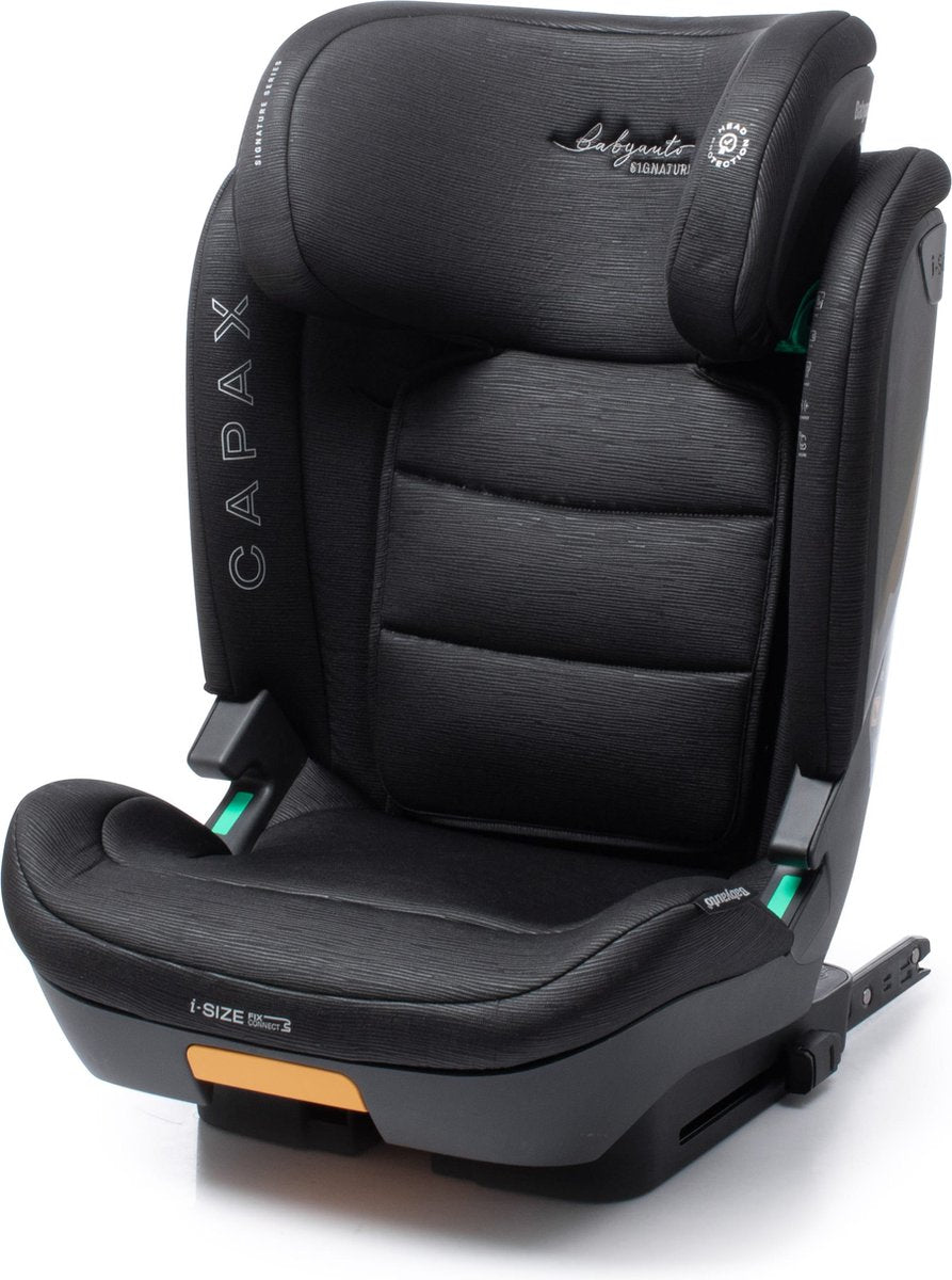 Siège auto Babyauto capax i-size - avec isofix - 15 à 36 kg - 4 à 12 ans - appui-tête réglable - groupe 2 3 - couleur noir
