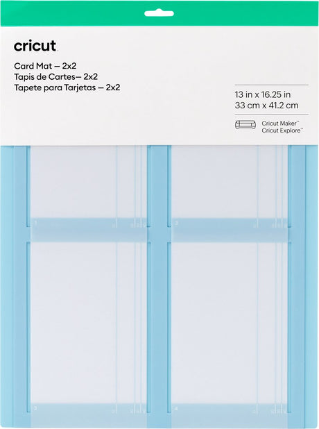 Tapis de découpe pour cartes Cricut bleu