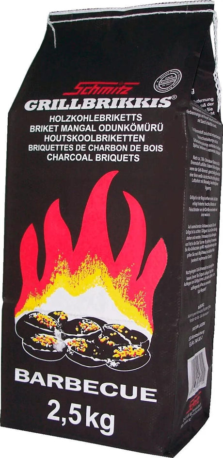 Schmitz briquettes de barbecue grill brikkis briquettes de barbecue 2,5 kg