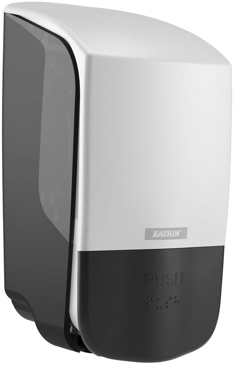 Distributeur de savon Katrin avec distributeur 500 ml uni blanc