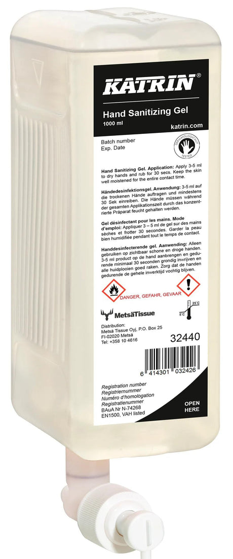 Gel désinfectant pour les mains Katrin Gel désinfectant pour les mains 1l.