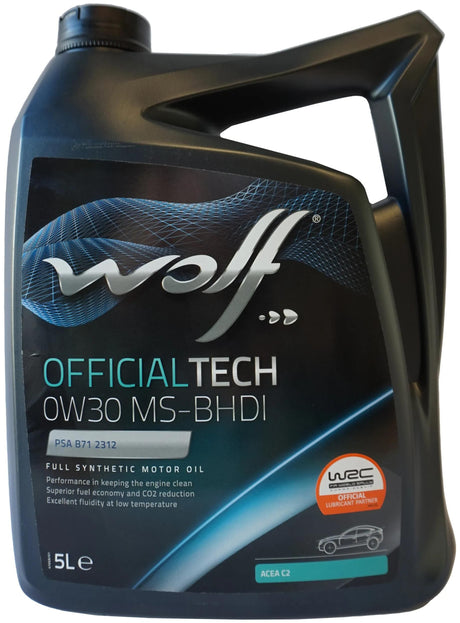 Huile moteur Wolf officialtech ms-bhdi. huile moteur 0w30 5l off.tech ms-bhdi