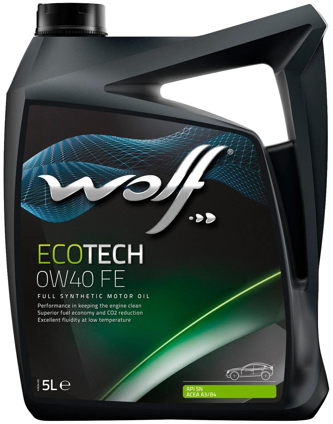 Huile moteur Wolf ecotech fe . huile moteur 0w40 5l ecotech fe