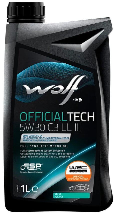 Huile moteur Wolf officialtech c3 ll iii . huile moteur 5w30 1l off.tech c3 ll iii