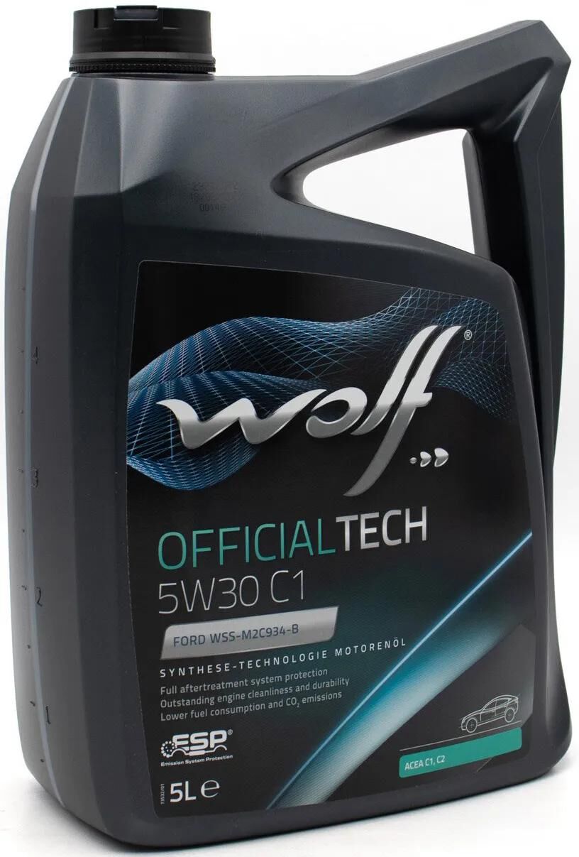 Huile moteur Wolf officialtech c1 . huile moteur 5w30 5l off.tech c1