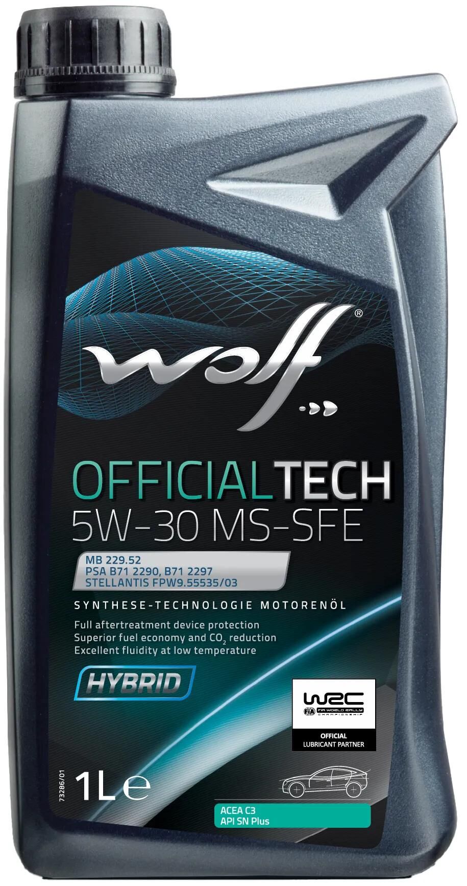 Huile moteur Wolf officialtech ms-sfe . huile moteur 5w30 1l off.tech ms-sfe