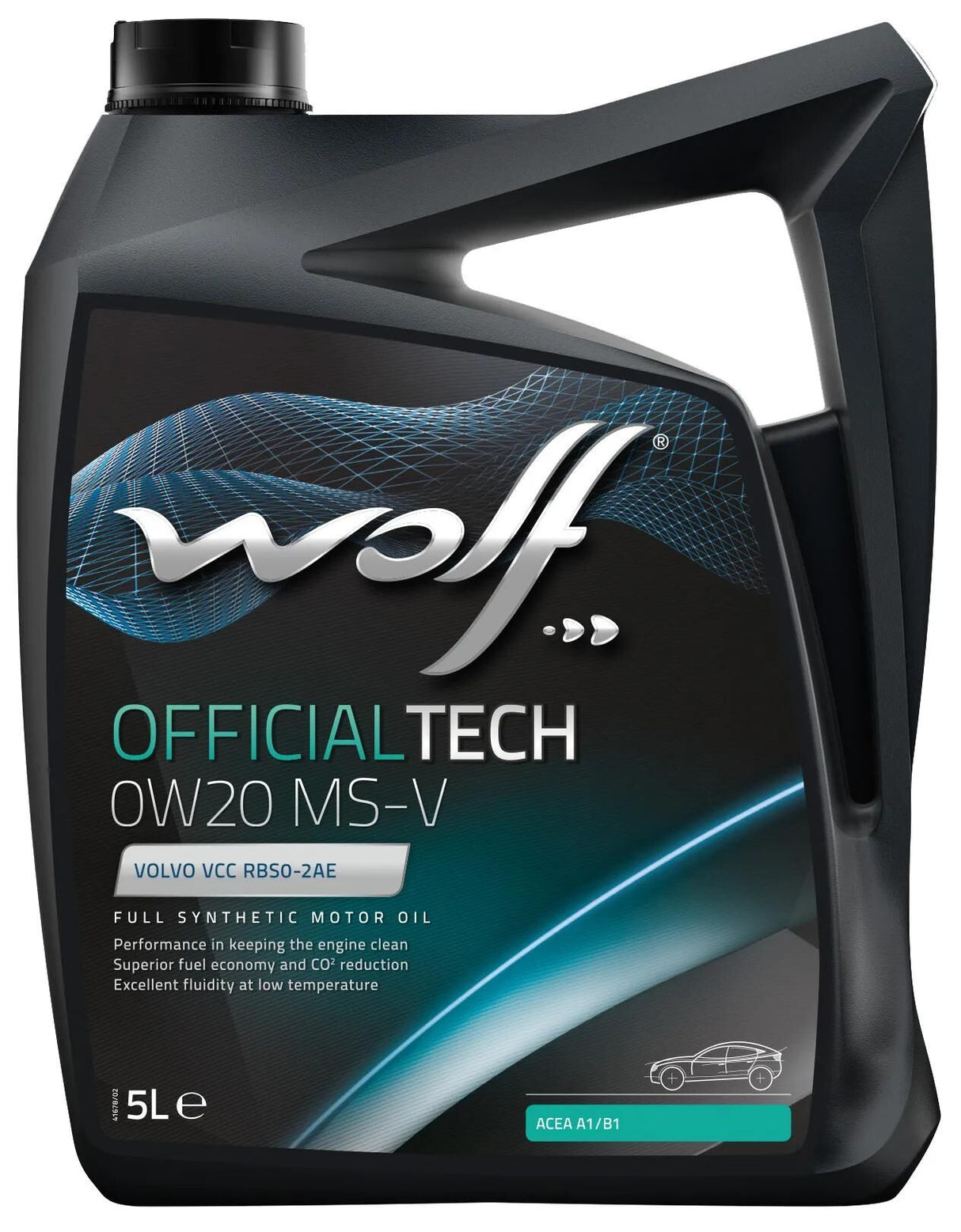 Huile moteur Wolf officialtech ms-v . huile moteur 0w20 5l off.tech ms-v